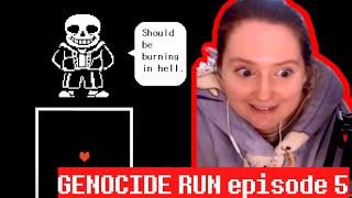 Meeting Sans | First Playthrough Undertale Genocide Run | Episode 5