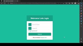 How to create login authentication system in a django application
