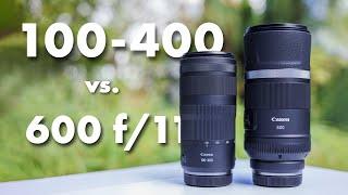 Bestes Einsteiger-Teleobjektiv / Canon RF 600 f/11 vs. RF 100-400