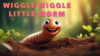 Wiggle Wiggle, Little Worm! Sing-a-long Long Version #help #worms #song #children