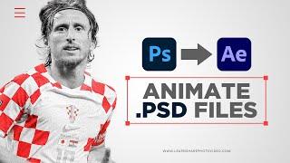 Animate Photoshop PSD File in After Effects — Convert Still Graphics to Motion Graphics