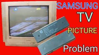 SAMSUNG Crt Tv Picture Problem / How To repair SAMSUNG tv sync problem