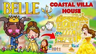 Aesthetic Coastal Villa House  Cute House For Belle  Toca Boca House Ideas | Toca Life World