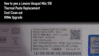 Lenovo ideapad Miix 510 Thermal Paste Replacement