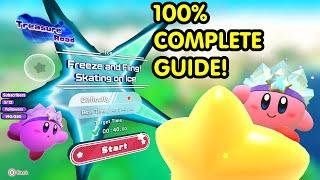 Kirby And The Forgotten Land | Natural Plains Ice Treasure Guide! | No Commentary!