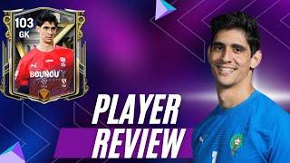 FC MOBILE HALL OF LEGENDS 98 RATED GOALKEEPER  YASSINE BOUNOU GAMEPLAY REVIEW