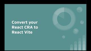 How to Convert React CRA to React Vite