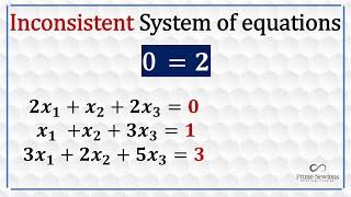 Inconsistent system of equation