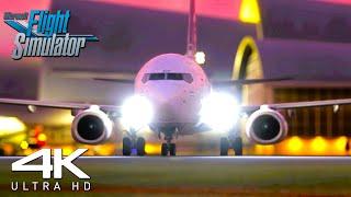 Flight Simulator 2023 | Alaska Airlines Boeing 737-900ER Evening Landing At Los Angeles Airport | 4K