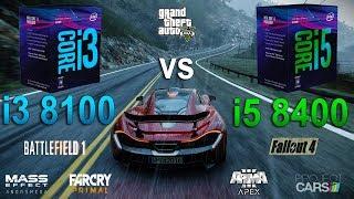 i3 8100 vs i5 8400 Test in 7 Games