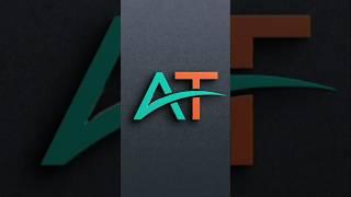 Adobe illustrator Logo tutorial for Beginners | Letter A+T Logo Design #Adobeillustrator