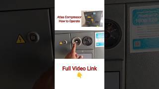 atlas copco air compressor operation | altas compressor machine #shortsfeed #shorts