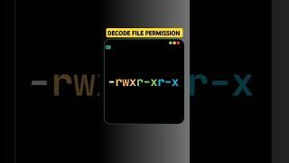 Breaking Down Linux File Permissions: -rwxr-xr-x Explained  #SudoIt #linuxcommandlinetutorial