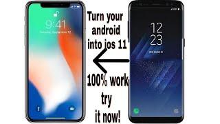 How To Turn Any Android Phone Into An Iphone x.......