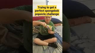 trying to get a perfect SpongeBob popsicle challenge