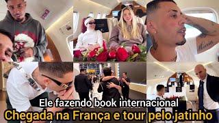 Lucas Guimarães é reconhecido no aeroporto da França e faz tour no jatinho pra Finlândia