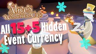 ALL 15 + 5 HIDDEN Snowflake Event Currency - Days of Feast X Alice in Wonderland Sky CotL nastymold