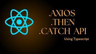 React Axios to fetch API data using TS