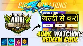 FREE FIRE ESPORTS INDIA REDEEM CODE | Indori Army