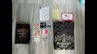 Hacktoberfest 2021 | Received Swag Pack | Grey T-shirt, Laptop Stickers, Programmer's Oath