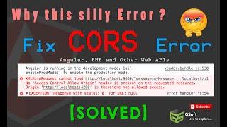 How to fix CORS error in Angular 8 | CORS allow headers | Access-Control-Allow-Origin Error [SOLVED]