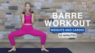 Barre Workout Weights and Cardio - Low Impact Total Body - Yoga 4:13 with Tauni