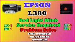 Epson L380 Printer Adjustment Program Download Free 100% || Ankit solution