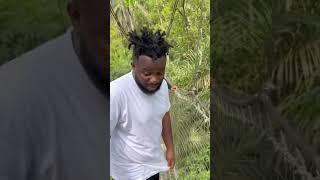 Sabinus Expresses Fear as he Walks on Lekki Conservation Center Canopy Walkway #sabinus