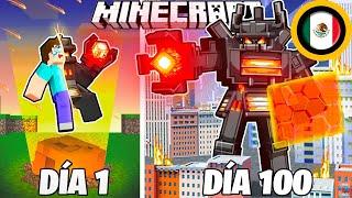 ¡Sobreviví 100 DÍAS como un TITÁN JUGGERNAUT en Minecraft HARDCORE!