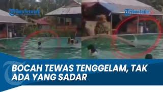 DETIK-DETIK Bocah Tewas Tenggelam di Kolam Renang, Pengunjung Ramai Tapi Tak Sadar