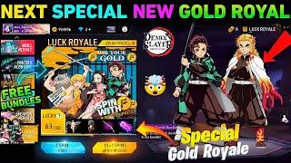 FF Max  Next Gold Royal  Free Reward | Event Free Fire Demon slayer| FF Max New Event Update Today