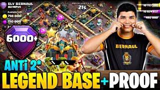 NEW Global Top 10 Legend Base Proof |Th17 Legend League Base Of Global Top Players|Th17 Pushing Base