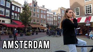  Amsterdam Walking Street in October 2023 Autumn in the Netherlands 4K