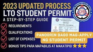 LTO STUDENT PERMIT 2023 | UPDATED REQUIREMENTS, QUALIFICATIONS & TIPS PARA MAKATIPID | TAGALOG