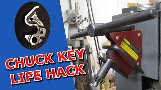 Lathe Chuck Key Life Hack - Quick Machining Tip #16