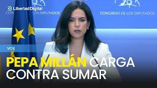 Pepa Millán carga contra Sumar por "dar lecciones de feminismo" con el caso Errejón