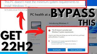 Install Windows 11 22H2 on Unsupported PC | No TPM 2.0 | Secure Boot