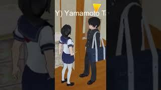 AYANO and SENPAI in High School Simulator 2018!  #shorts #yanderesimulator