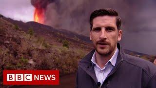 Witnessing the erupting Canary Islands volcano - BBC News