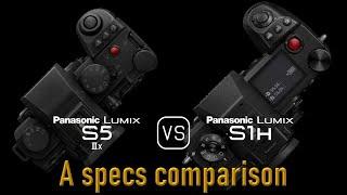 Panasonic Lumix S5IIX vs. Panasonic Lumix S1H: A Comparison of Specifications