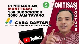Cara Daftar Google Adsense 2024 dan Cara Monetisasi YouTube 2024