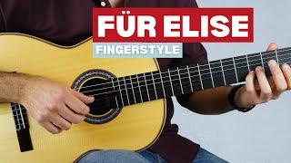 Für Elise (Beethoven) - Easy Fingerstyle Guitar Lesson