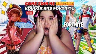  LIVE! PLAYING ROBLOX AND FORTNITE! (PLAYING WITH VIEWERS)