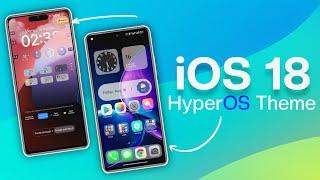 Much-Awaited HyperOS Theme With iOS 18 Features  Install On Any Xiaomi, Redmi, & POCO Device ‼️