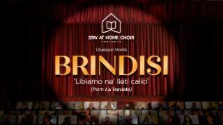 Brindisi 'Libiamo ne' lieti calici' sung by Nicky Spence, Iúnó Connolly and the Stay At Home Choir