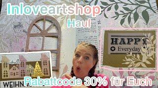 Inloveartshop ️ Stanzen  Prägefolder Haul ️ Beispiele ️ WOW mit Rabattcode für Euch ️ 30% off