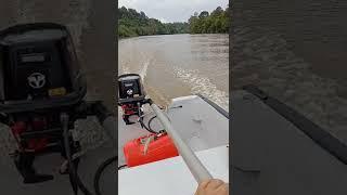 testing new boat with tohatsu 5hp top speed 25km/hour