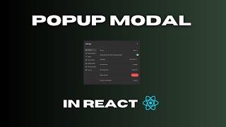 Proper Way To Create a Popup Modal (Dialog Box) In React - Step By Step Guide For Beginners #react