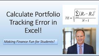 How to Calculate Portfolio Tracking Error in Excel!