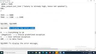 Oracle SQL PLSQL | session 22 | PLSQL Exceptions | User defined | Unnamed Predfined Exceptions